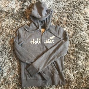 Grey Hollister Fleece Hoodie